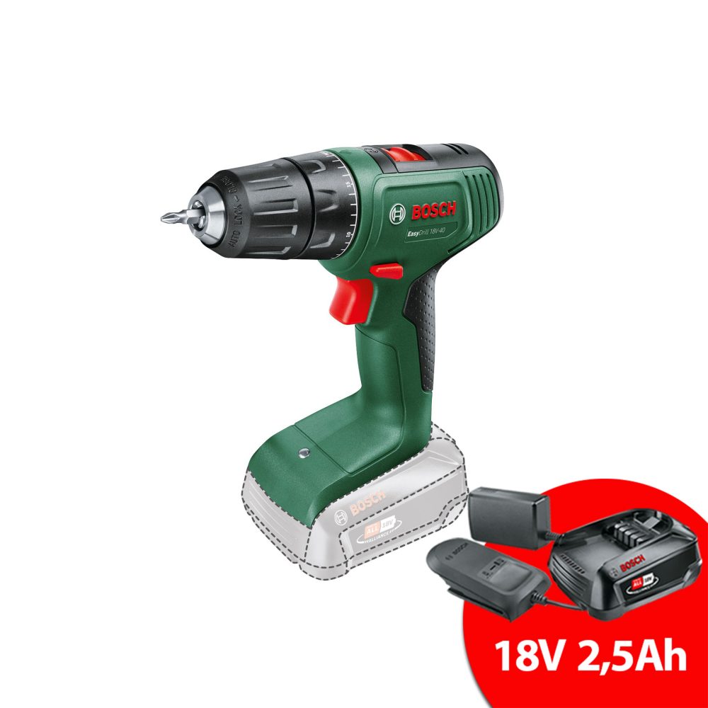 BOSCH aku bušilica-izvijač  Easydrill 18V-40 18V + aku set 18V 2,5Ah