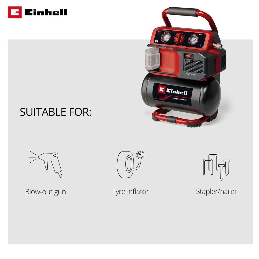 EINHELL aku kompresor TE-AC 18/75 Li OF PXC 18V bez baterije - Image 5